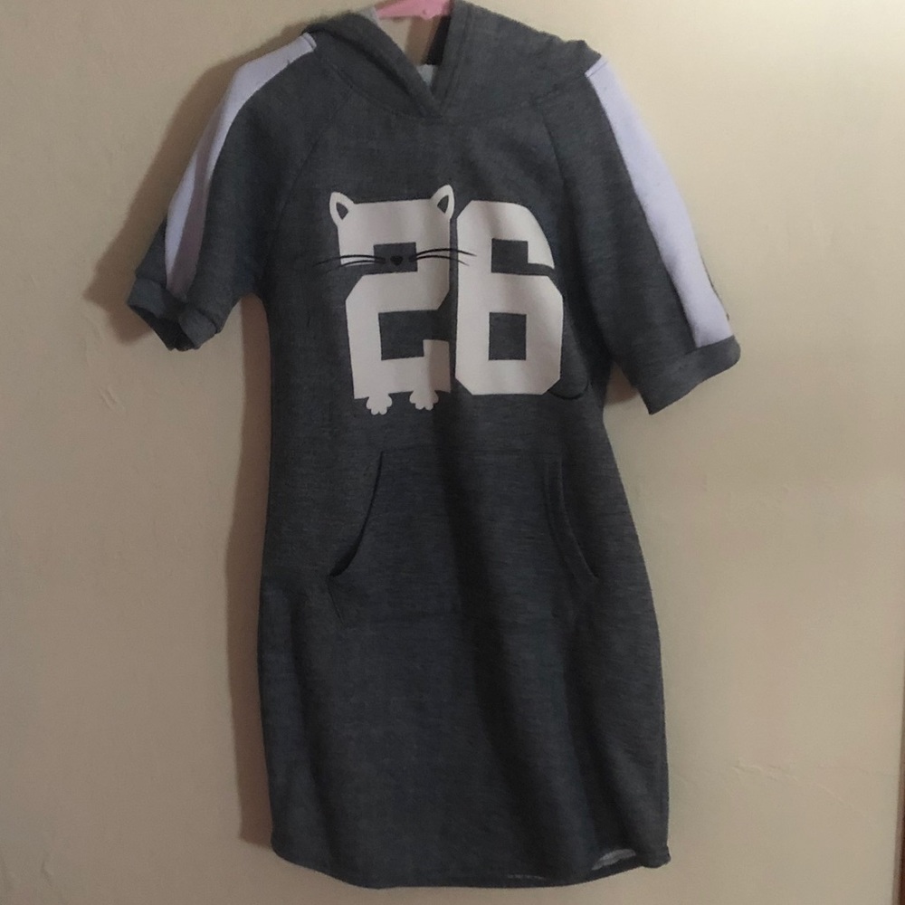 Hooded Cat Sweater Dress
